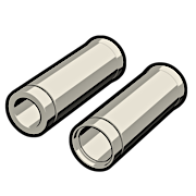 Griffgummisätze für Modelle 1974→, Innen-Ø 1”links und 1-1/8” rechts