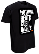 W&W Classic T-Shirts - NOTHING BEATS CUBIC INCHES schwarz