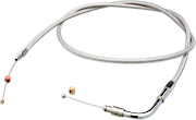 Throttle Cable Braided Clear Coat