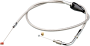 Cruise Control Idle Cable Braided Clear Coat