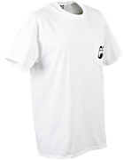 Magliette MOON bianche con taschino