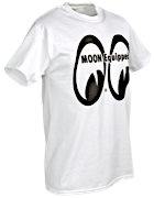 Camisetas MOON blancas con logo grande