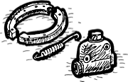 Hydraulische Hinterrad-Trommelbremse