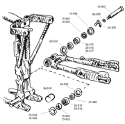 Swingarm Bearings and Parts for Sportsters