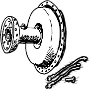 Spokes for 45 cui Front Half Hub-Brake Drum