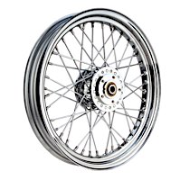 Front Wheels with 1978-83-Type Dual Flange Narrow Hub and Drop Center Steel Rim