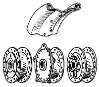 Spoke Sets for Narrow Front Hub and Semi-Drop Center Rims