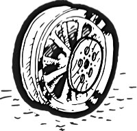 for Ø 3/4” Wheel Axle 1973-2007