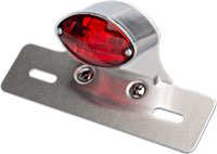 Micro Cat Eye Taillights with License Bracket