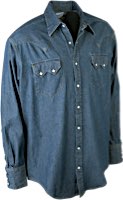 Camisas Stonewashed Denim Western de Rockmount