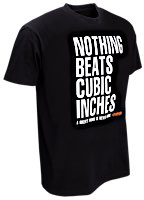 W&W Classic T-Shirts - NOTHING BEATS CUBIC INCHES schwarz