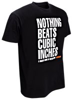 Camisetas W&W Classic - NOTHING BEATS CUBIC INCHES negras