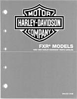 H-D Parts Catalogs - for FXR 1993-1996
