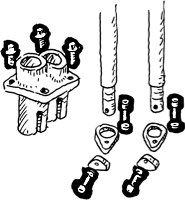 Kits de visserie pour embases de poussoirs