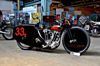 Born Free 10's Best of Show: a Joe Petrali world speed record machine inspired super nice 1948 UL bottom with extremely rare Gus Carlheim ohv conversions