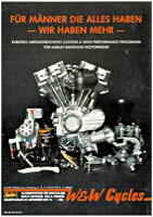 Une des premières publicités imprimées de W&W (1984)