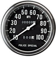 Police Special Style Fat Bob Speedometer