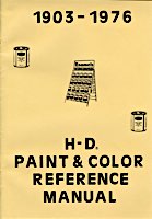 1903-1976 HD Paint and Color Reference Manual