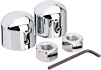 Chrome Front Axle Nut Covers