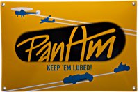 PanAm Keep 'Em Lubed Emaille Schilder