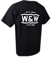 W&W Brand T-Shirts Schwarz - Druck Weiß