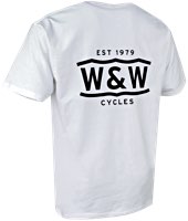 W&W Brand T-Shirts Weiß - Druck Schwarz