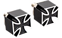 Mooneyes Iron Cross License Stud