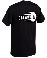 Cannonball T-Shirts Black - White Print