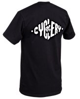 The Cyclery T-Shirts Black - White Print
