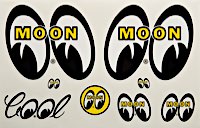 Jeu d'autocollants Mooneyes