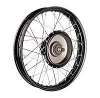 Wheels with Front Half Hub/Brake Drum and Classic Profiled Semi-Drop Center Rim