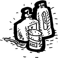 Öle und andere Chemieprodukte - Reinigen, Pflegen und Polieren - Textil und Leder