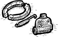 Hydraulische Hinterrad-Trommelbremse