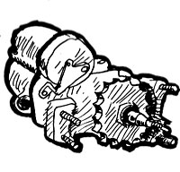 pour 4 vitesses Big Twin 1936-1986