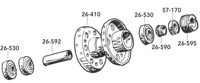 Replacement Parts for Big Twin Hub 1967-1972