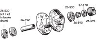 Replacement Parts for Big Twin Hub 1967-1972