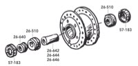 Replacement Parts for Front Narrow Hubs 1978-1983