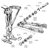 Ricambi per cuscinetti forcellone per Sportster