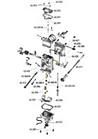 Pièces de rechange pour carburateurs Mikuni HSR 42 et 45
