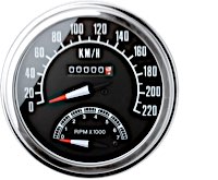 Fat Bob Speedometer with Tachometer