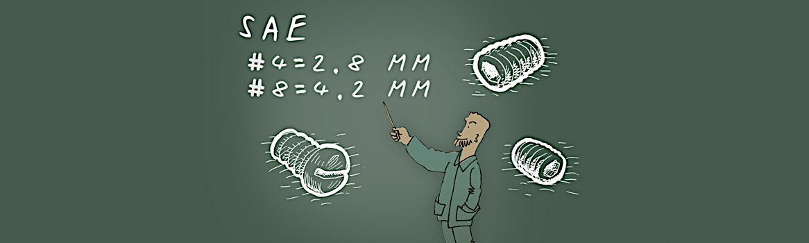 Kleine Gewindegrößen - SAE-Nummernsystem auf metrisch