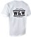 W&W Brand T-Shirts White - Black Print