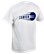 T-shirts Cannonball blanc - motif bleu