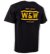 W&W Brand T-Shirts Black - OldGold Print