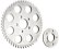 Rebel Gears Aluminium Kettenräder für Big Twin 1973-1985, Sportster 1979-1981