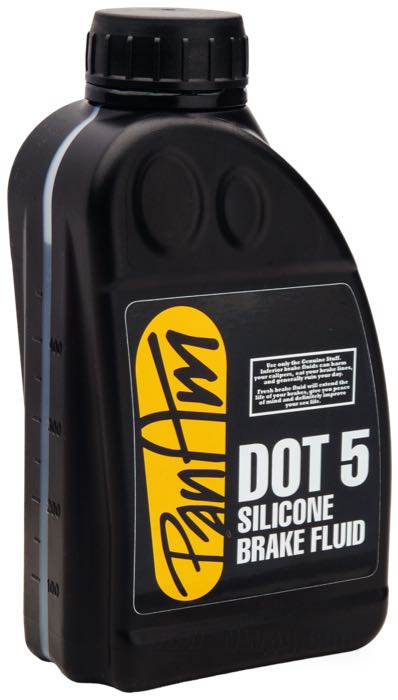 Brake fluid »DOT 5« by PanAm; 500 ml; replaces OEM HD 99902-77, and 41800220; gross weight: 520 g