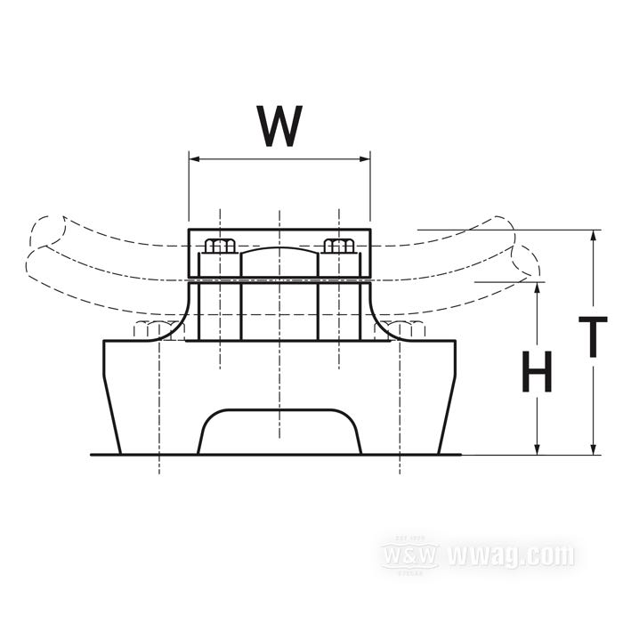 Risers de Fork; pour Sixties Narrow Bars; distance boulons de montage 3-1/2” (89 mm); avec pince pont; alu coulé, poli; filetage: 1/2”-13; pour guidons du Ø: 1 ”; mésures selon croquis: H-hauteur de montage = 37 mm, T-hauteur général = 62 mm, W-largeur = 80 mm; Japon; poids brut: 800 g