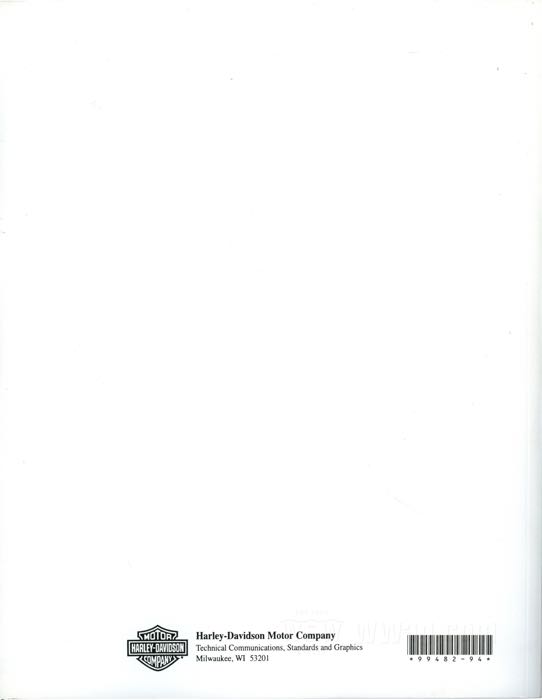 Service manual; fits Evolution Softail 1993-1994; paper; English; replaces OEM HD 99482-94; gross weight: 900 g