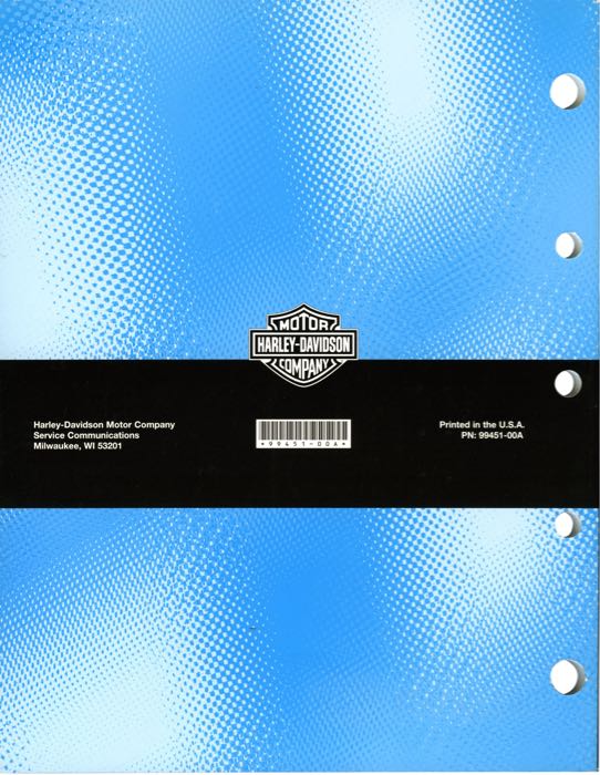 Manuale ricambi; atto per Sportster 2000; carta; copertina morbida; 137 pagine; inglese; rimpiazza OEM HD 99451-00A; U.S.A.; peso lordo: 350 g