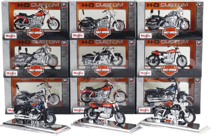 Maisto 1:18 Miniatur-Bike Models